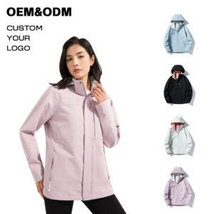 Unsex Casual Stand Zipper Windbreaker Jacket Outdoor Waterproof Breathable Spring Autumn Winter Lightweight Jacket