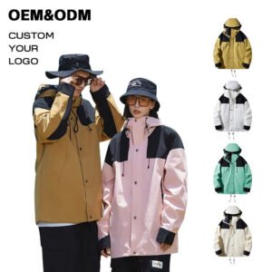 Outdoor Unisex Sports Tactical Windbreaker Jacket for Hiking Mountain Climbing Waterproof Zipper Closure for Workers Men Women