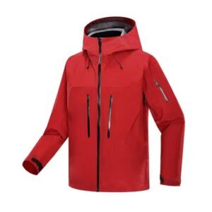 Custom Logo Long Sleeves Loose Athletic Zip up Jacket Polyester Windproof Waterproof Outdoor Hiking Climbing Jacket